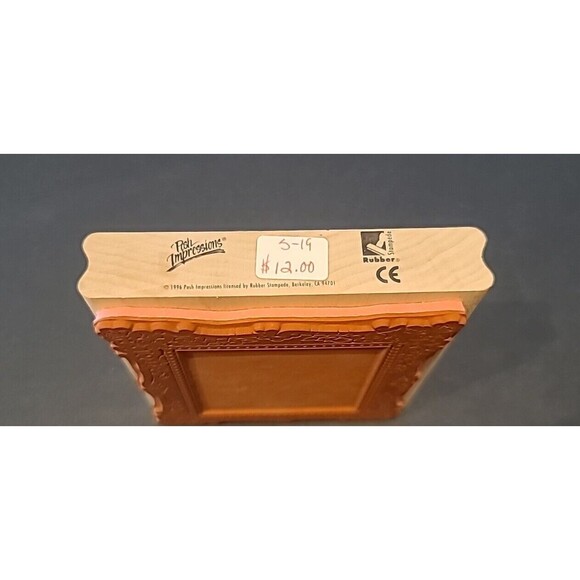 Posh Impressions 1995 Frame Boarder 4.5” X 4” Rubber Wood Stamp NEW - Picture 3 of 6